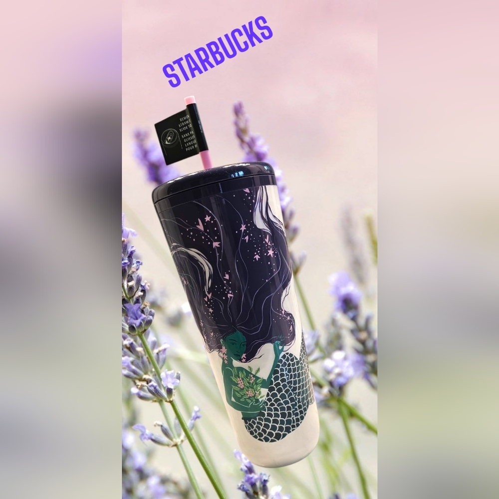 Nwt Starbucks 2025 Siren Mermaid pearlescent Venti Tumbler 24 Fl. oz